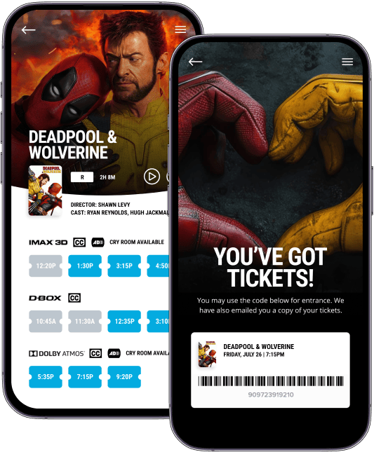 Cinema Plus Theater Checkout on iPhones